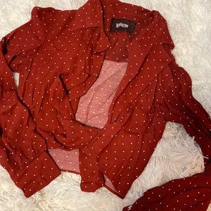 Reformation wrap top